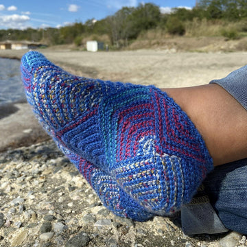 Slippers "Terlichki" (tunisian crochet)