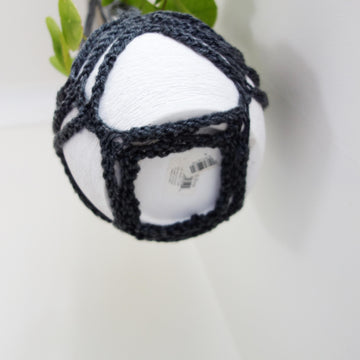 Knit Chevron Plant Pot Hanger