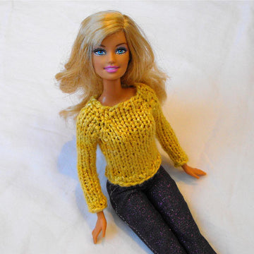Barbie Simple Raglan Pullover OR Open-Back Sweater