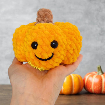 Crochet Halloween Trio: Mini Ghost, Pumpkin and Mini Bat Plush Toy Pattern