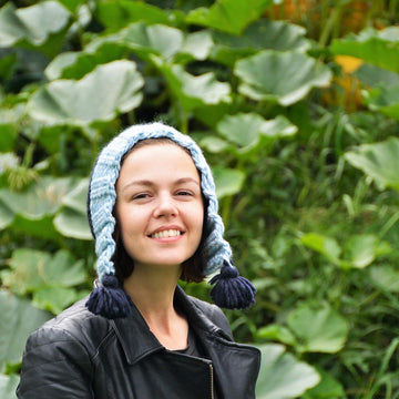 Light Blue Flower Hat