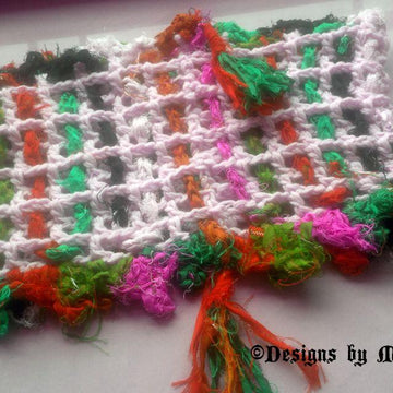 Unique Crochet Cowl Pattern Woven Sari Ribbon Mesh