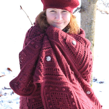 Cable and Lace Shawl and Afghan