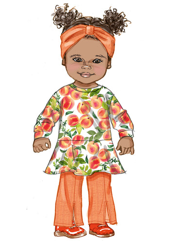 Simplicity Babies' Knit Dress, Top, Pants, Hat and Headband in Sizes S-M-L S9720 - Sewing Pattern