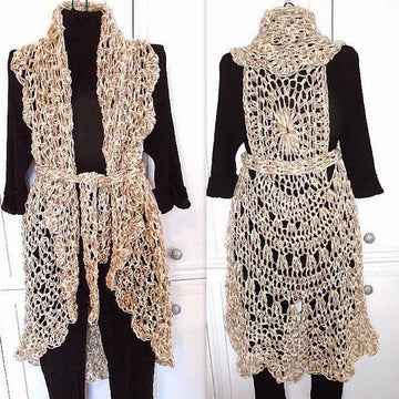 762 Long Lacy Summer Vest