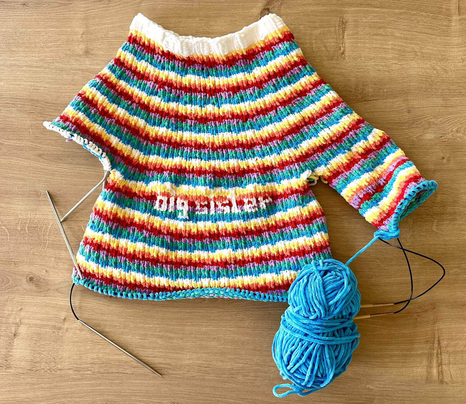 Colourful big sister dress