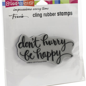 Stampendous Cling Stamp - Be Happy