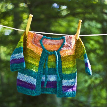 Tulips, A Colorful Cardigan for Baby