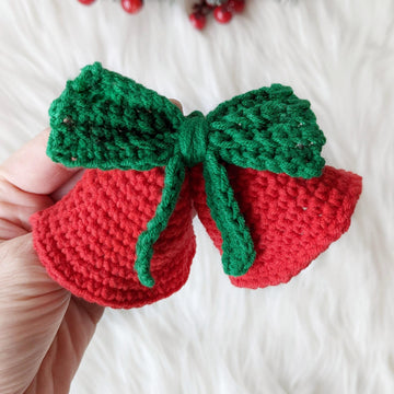 Christmas bells ornament easy crochet pattern