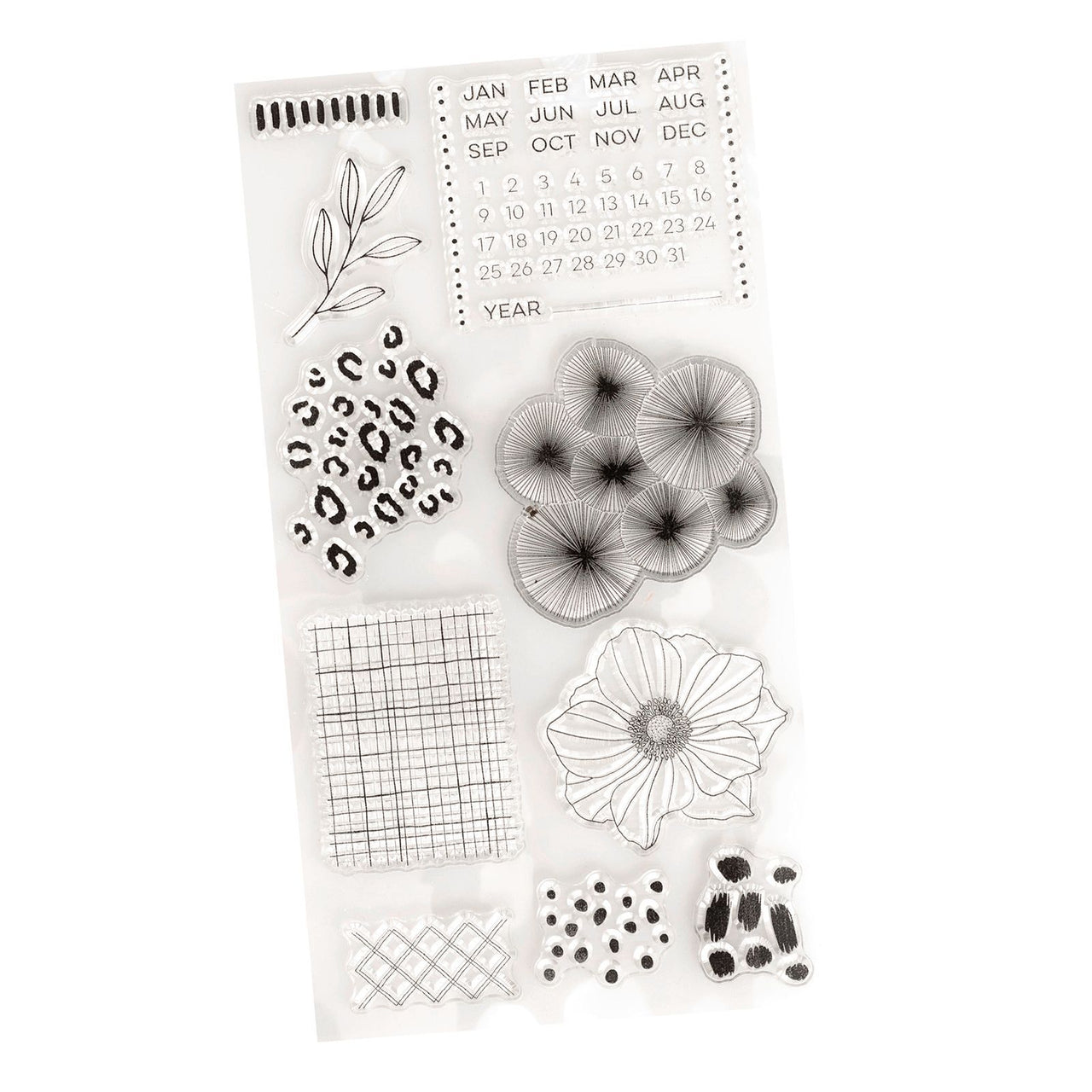 American Crafts Amy Tangerine - Brave + Bold Clear Stamps