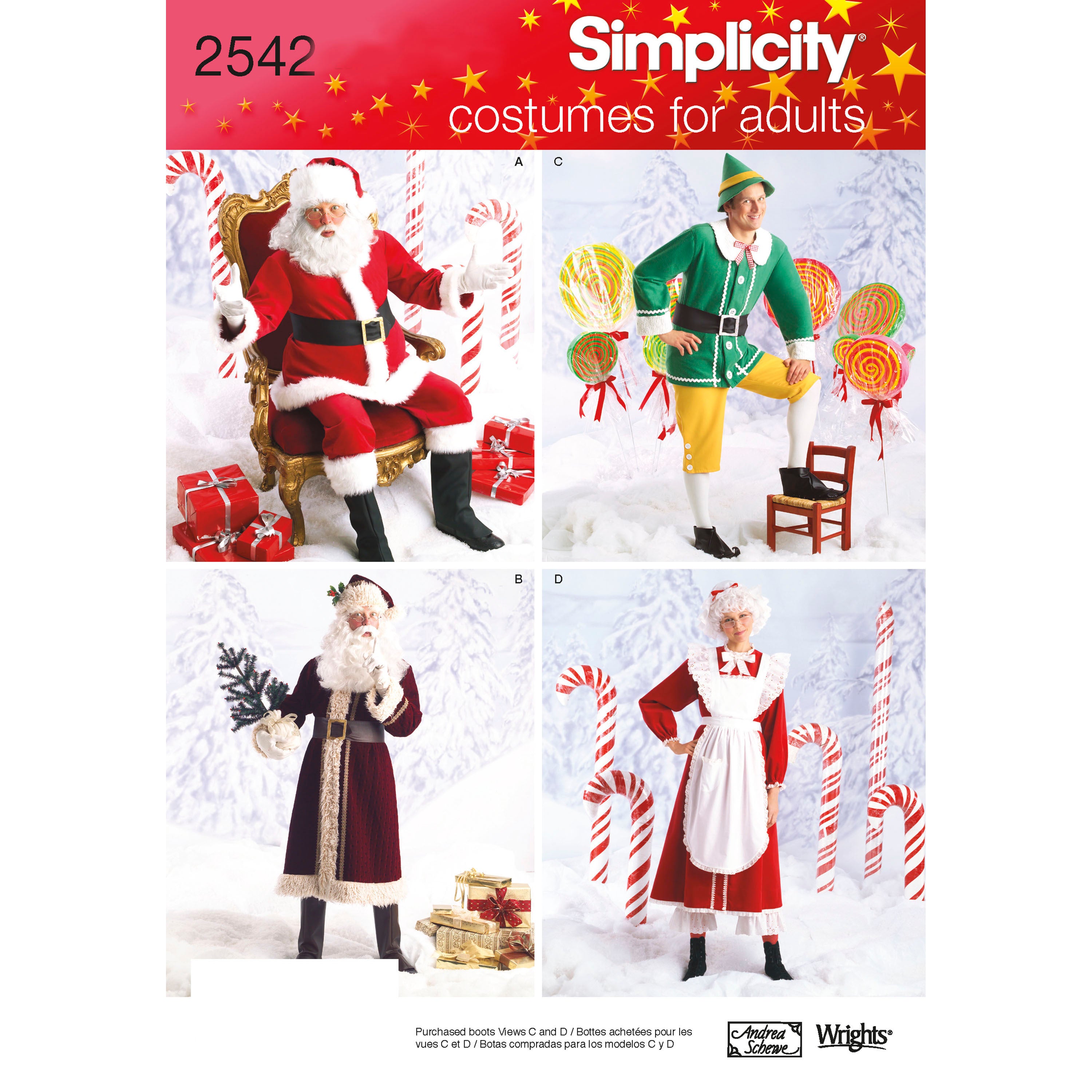 Simplicity Adult Costumes 2542 - Sewing Pattern