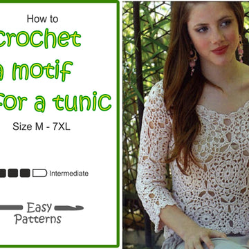 The plus size crochet Tunic Lace Pattern