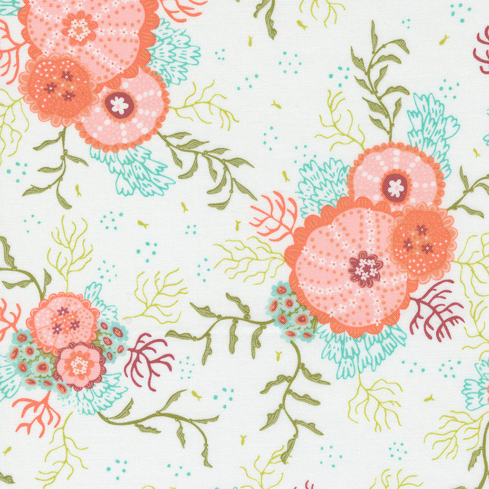 Moda Fabrics The Sea and Me - White