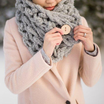 Jumbo Alpaca Crochet Scarf