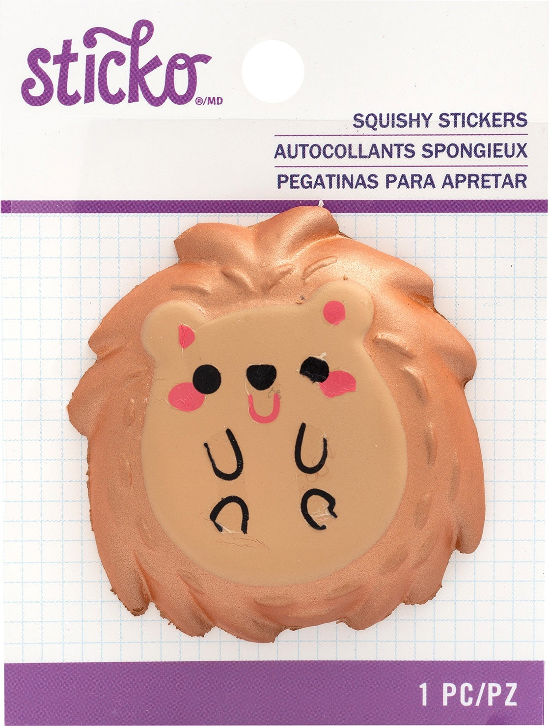 Sticko Squishy Sticker - Hedgehog