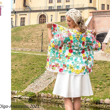 Bright lace cardigan