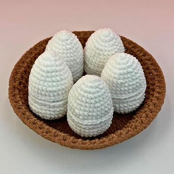 Adorable Baby Chicken Crochet Pattern, Chick in Egg and Nesting Basket