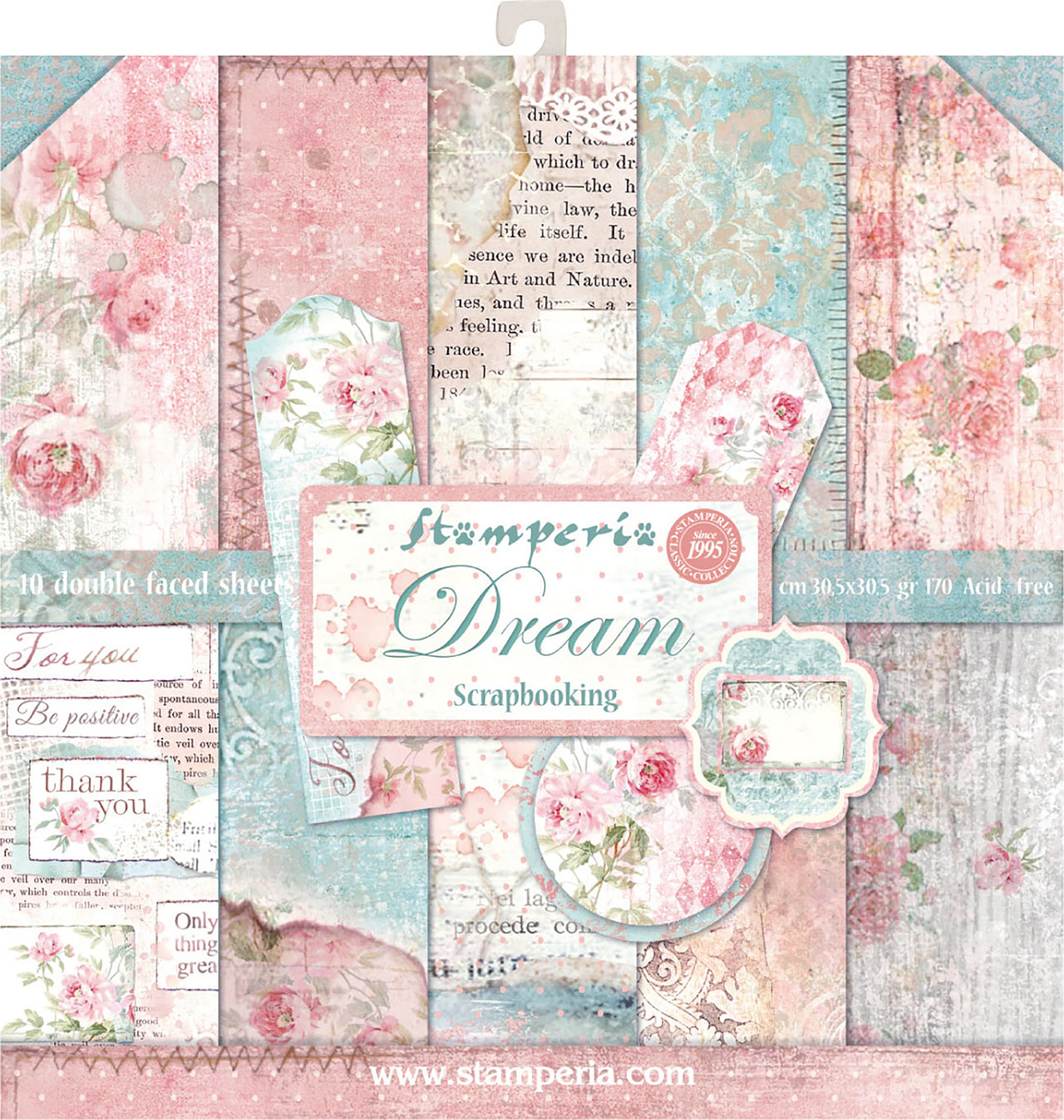 Stamperia Intl Stamperia Double-Sided Paper Pad 12"X12" 10/Pkg - Dream, 10 Designs/1 Each