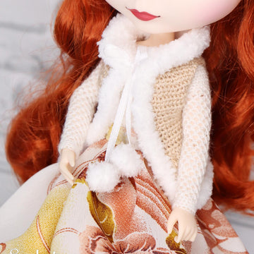 Boho style outfit for Blythe doll