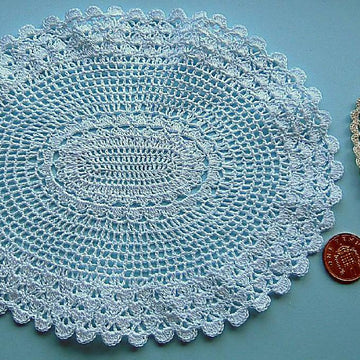 1:12th scale Oval Tablecloth
