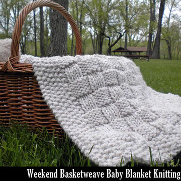 Weekend Basketweave Baby Blanket