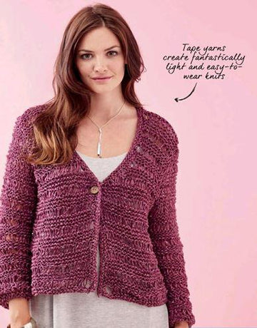 Drop Stitch v Neck Cardigan