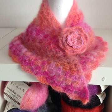 Granny Shawl & Flower Corsage