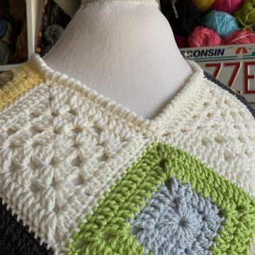 Scrappy Squares Poncho