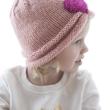 Gathered Heart Hat