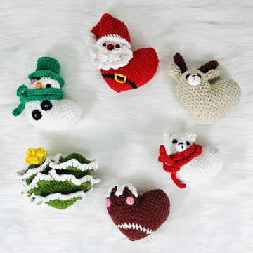 Crochet christmas Snowman,Santa ,gingerbread, bear