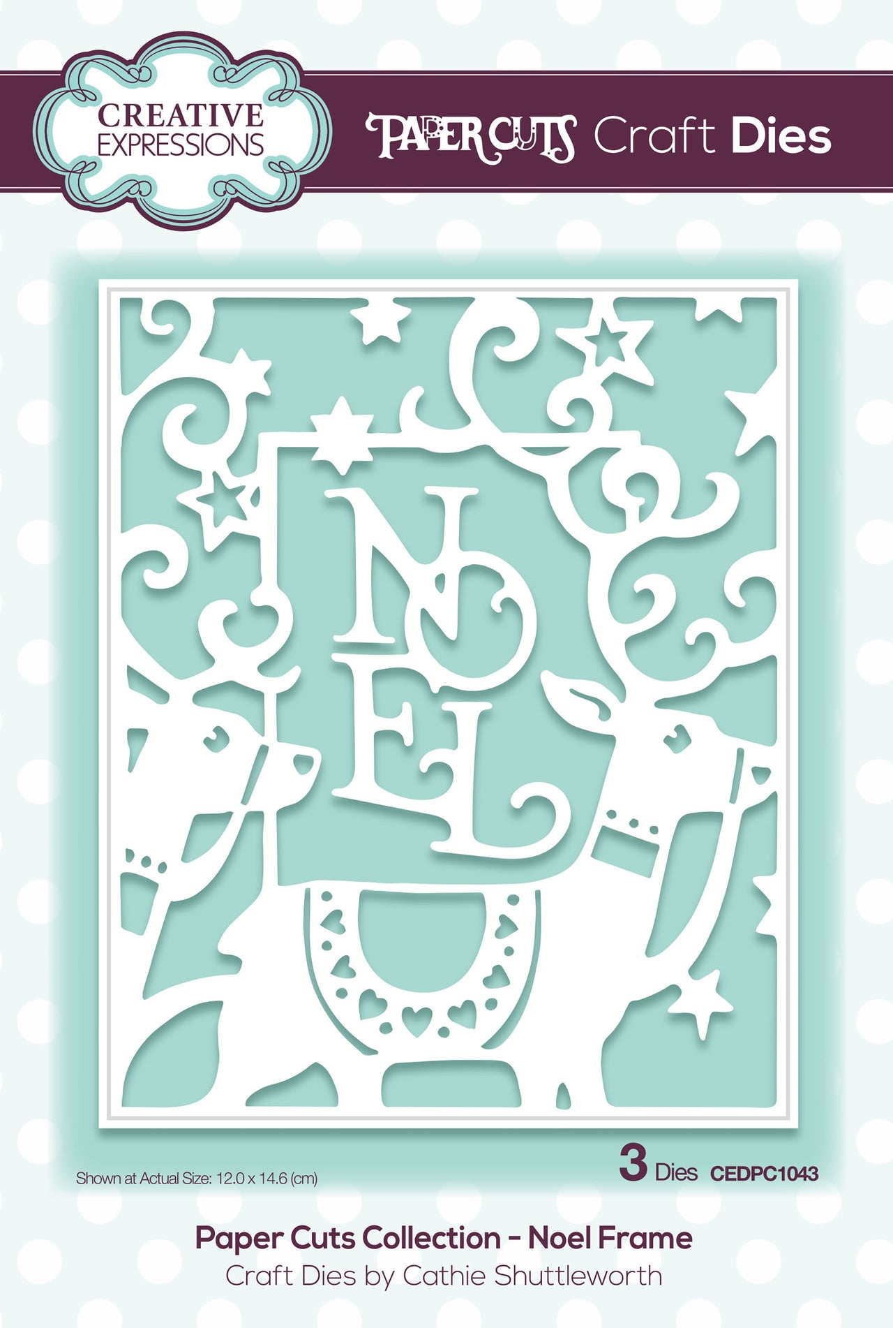 Creative Expressions Paper Cuts Craft Dies - Noel Frame