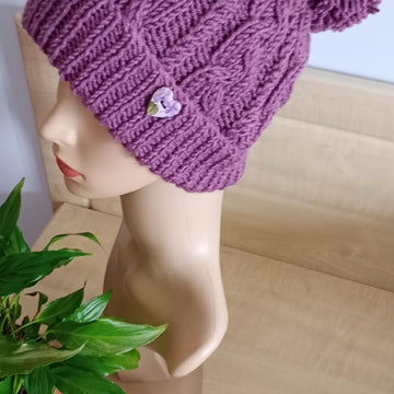 Easy Cable n Twist Chunky Hat Womens Mens