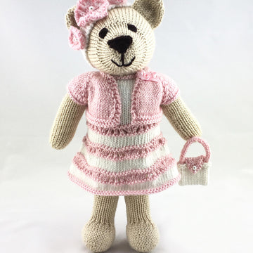 Tessie teddy bear knitting pattern 19057