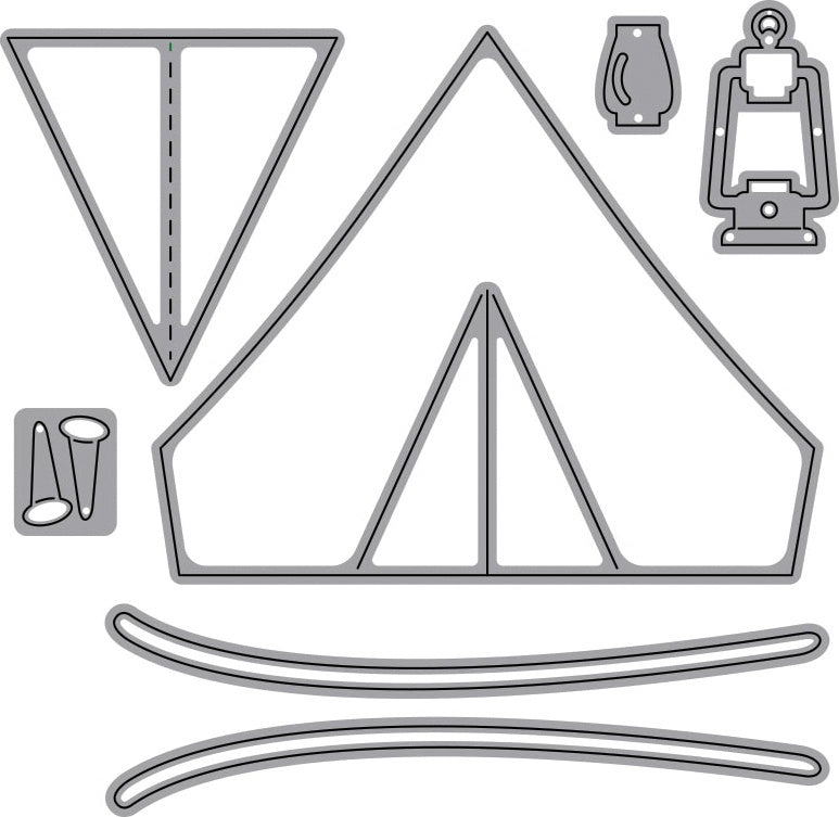 Elizabeth Craft Designs Elizabeth Craft Metal Die - Tent