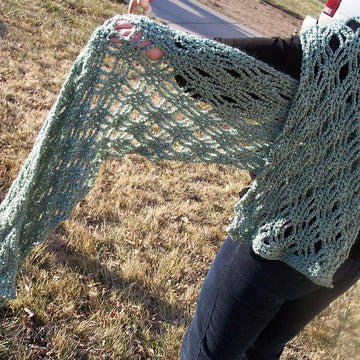 Crochet Lace Stole: Shelly