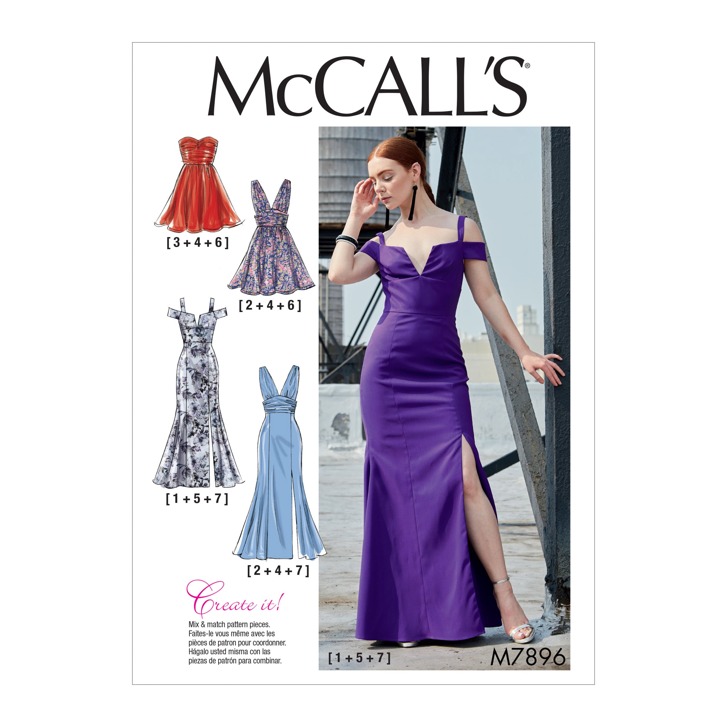 McCall's Misses' Dresses M7896 - Sewing Pattern