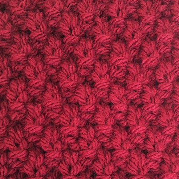 Moss Stitch Scarf with Fringe