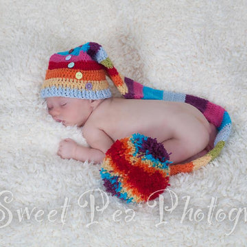 Long Tailed Stocking Pixie Hat