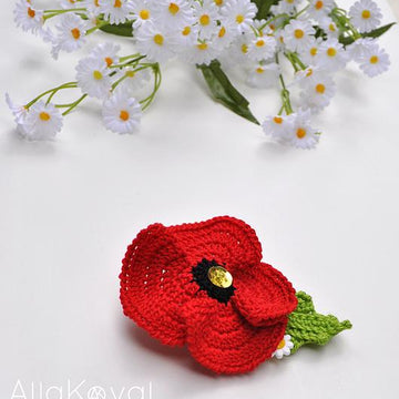 Garden Party. POPPY Pin Headband
