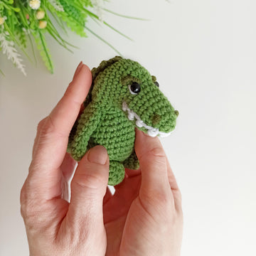 Crochet alligator pattern, easy crochet amigurumi crocodile