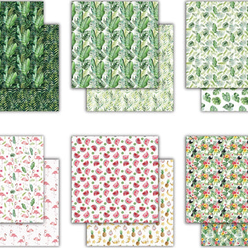 Craft Consortium Double-Sided Paper Pad 12"X12" 30/Pkg - Tropical Paradise, 20 Designs