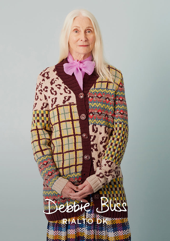 Aywick - Cardigan Knitting Pattern for Women in Debbie Bliss Rialto DK - Downloadable PDF