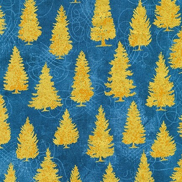 Robert Kaufman Winter's Grandeur 8 - Blue