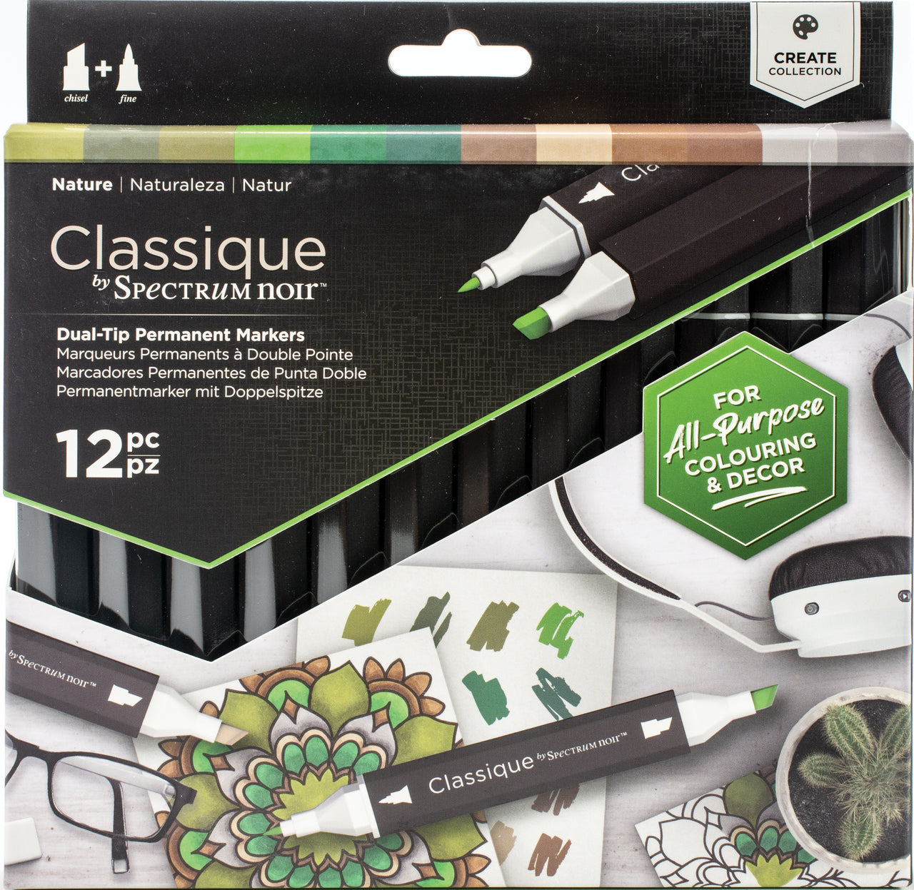 Spectrum Noir Classique 12 Pens - Nature