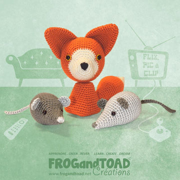 Forest Animals Fox Owl Squirrel Acorn Mice Mouse Amigurumi Crochet Chibi Collection - FROGandTOAD Créations
