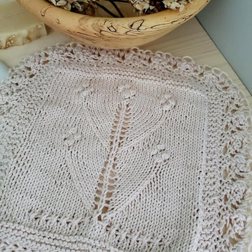 Yarrow Cotton Lace Face Cloth