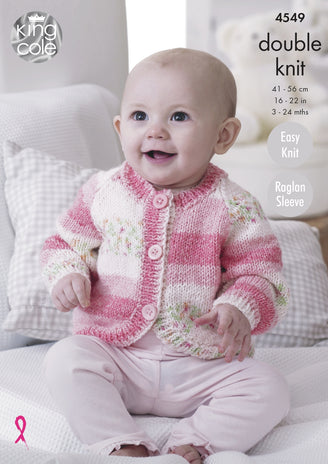 Hoody, Cardigans & Sweater in King Cole DK - 4549 - Downloadable PDF