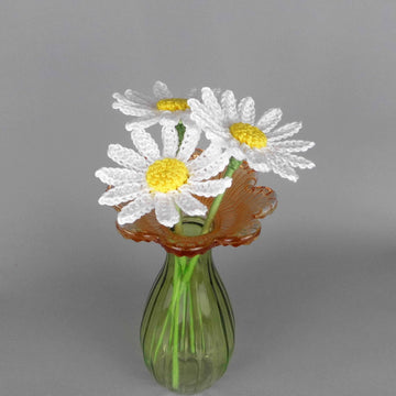 Crochet Daisy Pattern easy from scraps of yarn