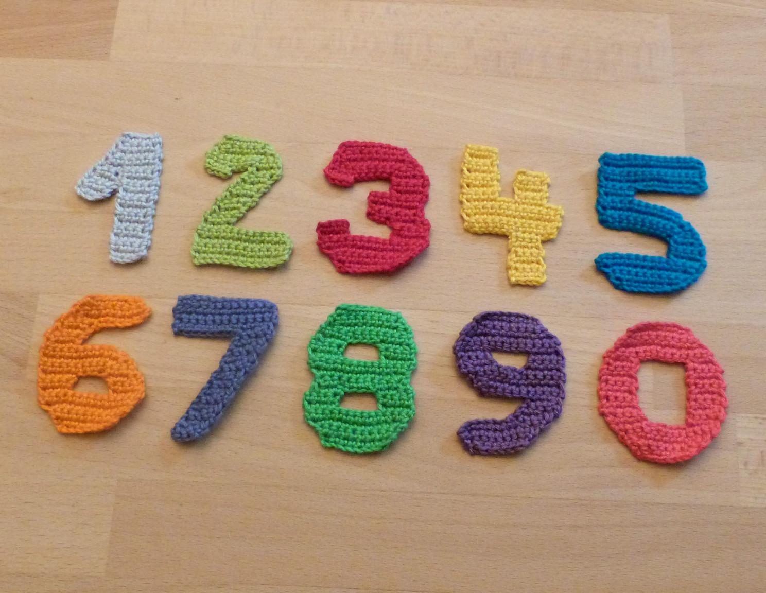 Numbers crochet pattern