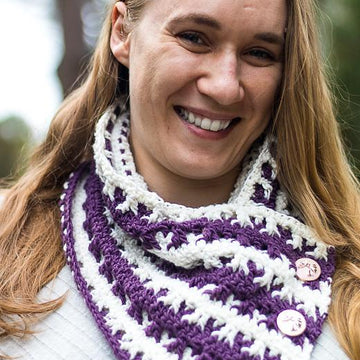 Striped Cluster Cowl